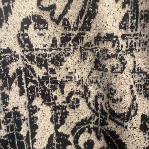 Clara Sun Woo Women’s Long Cardigan Medium Navy Blue Print Pockets Longline USA - Picture 3 of 5